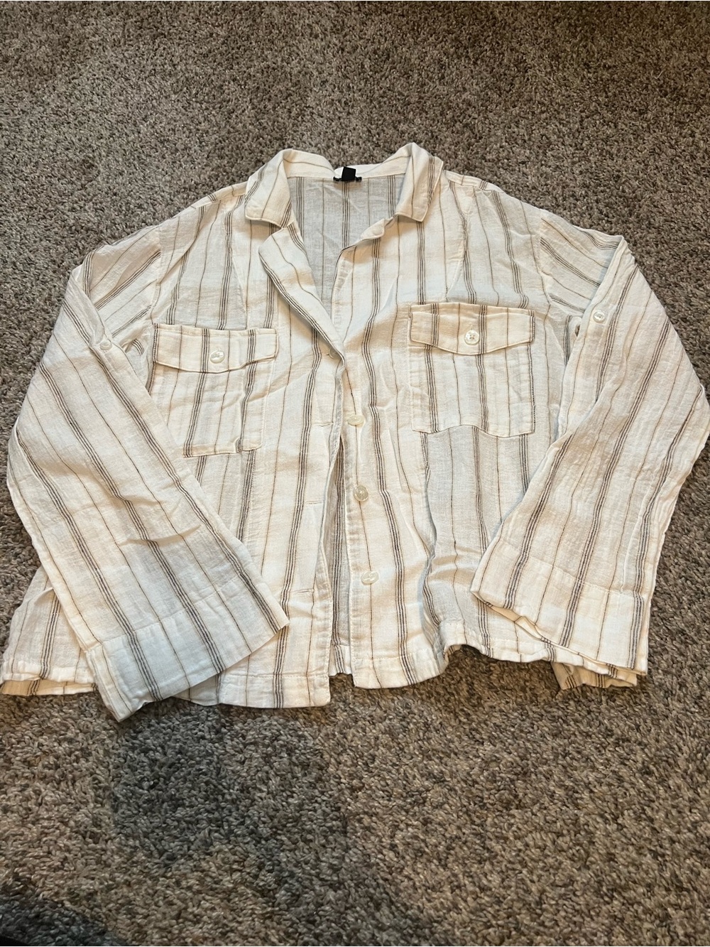 Linen Blend J Crew swim cover matching set
